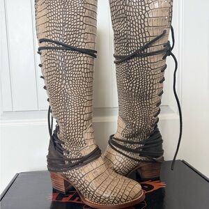 Freebird Croc Coal Boots